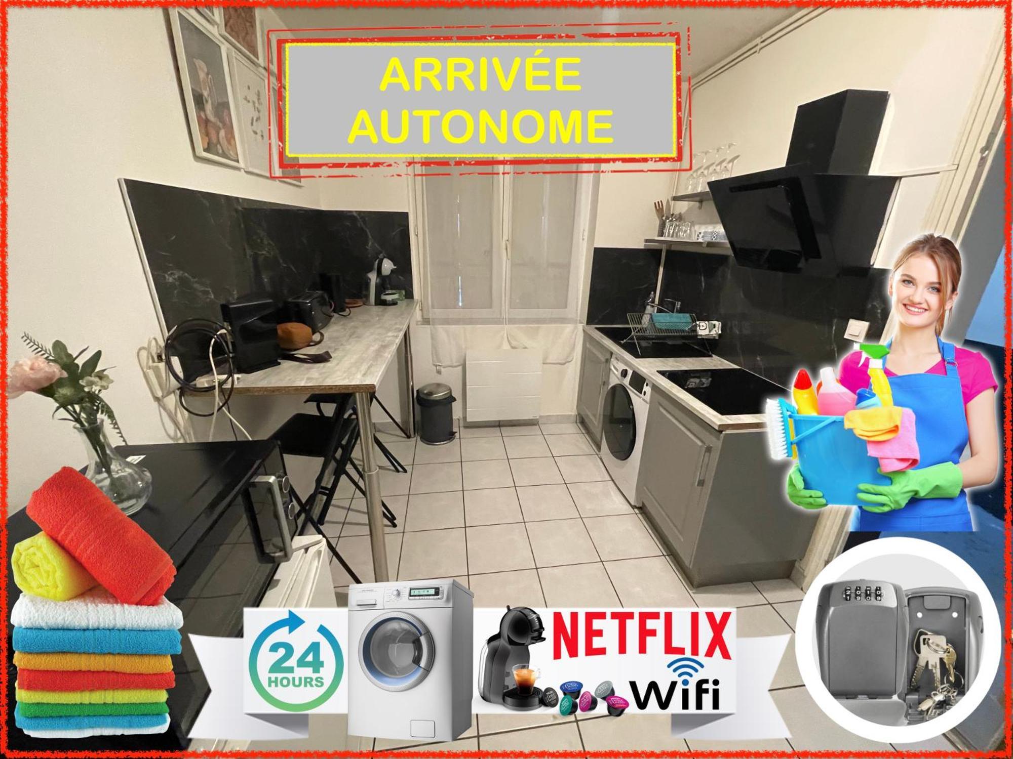 شقة 023 Chic & Cosy F1 23M2 Hypercentre Wifi Smart Tv Netflix سانت إتيان المظهر الخارجي الصورة